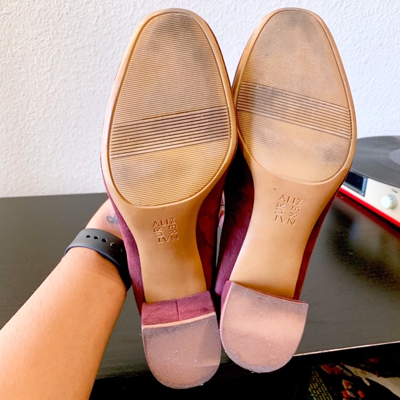 (SOLD) Maroon Suede Block Heels, size 8.5 - Picture 5 of 5